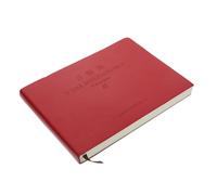 Parliky Libro Contabile Pagine Rosso Taccuino Pratico in Liscia Formato Orizzontale Taccuino per Contabilità Personale e Aziendale per Scuola e Ufficio