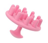 Parliky Massaggiatore per Cute in Silicone con Manico Liscio, Spazzola per Shampoo e Massaggio per Uso Bagnato e Asciutto, per Relax e Pulizia della Cute Colore Casuale