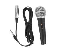 Parliky Microfono Cablato Dinamico Professionale con Cavo per Karaoke Realizzato in Plastica e Metallo Riduce Rumori di Respiro e Feedback per Conferenze e Karaoke