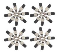 Parliky Nucleo Valvola Tedesco per Bici Set da 50 Pezzi Guarnizione in Gomma per Riparazione Valvole Pneumatici, Ricambi per Camere D'aria Bici Adatti per Manutenzione Domestica e