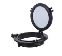 Parliky Oblò Apribile per Barche 265mm Vetro Temperato Trasparente e Cornice in Plastica ABS, Finestra Rotonda di Ricambio per Yacht, Camper e Cabine Marine, Resistente all’Acqua e Facile