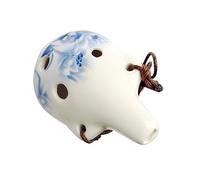 Parliky Ocarina Portatile Ceramica Per Strumento Musicale Per Principianti Design Fiore Facile Da Suonare Per La Pratica Musicale