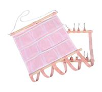 Parliky Organizer da Parete per Fiocchi e Cerchietti Capelli Rosa Portagioielli Accessori con Ganci in Acciaio Resistente Salvaspazio con Metodo per Ragazze e Bambine