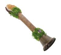 Parliky ornamenti per bacchette magiche campanello campana campanelli a mano Chiama Bell Yellow