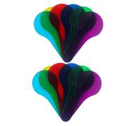 Parliky Palette Colorate Traslucide, Set 12 Pezzi in Plastica Abs Sicura Bordi Lisci, Strumenti Didattici Ottici Portatili per Apprendimento e Esplorazione Colore