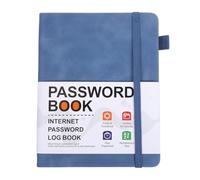 Parliky Password Keeper Book con Indici Alfabetici Colorati per Anziani Organizer Password Numeri e Indirizzi Web Taccuino Compatto Spirale per Accesso Computer e Internet