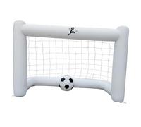 Parliky Porta Calcio Gonfiabile con Rete Bianca con Pallone per Gioco Esterno e Interno Leggero e Resistente per Giardino Spiaggia e Parchi