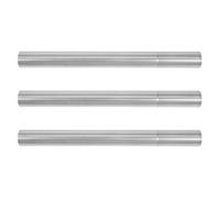 Parliky Porta Certificati in Acciaio Inox 3 Pezzi, Tubo Portadocumenti Diametro 3,5 Cm Lunghezza 40 Cm per Certificato di Nascita, Diploma e Documenti, Contenitore Sicuro per