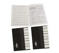 Parliky Quaderno Per Pentagramma Pianoforte e Chitarra, 3 Pezzi, Libro Di Musica Portatile Carta Spessa Anti-sbavatura, Dimensioni Ridotte Per Esercizi Musicali e Composizione