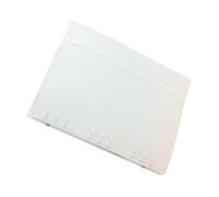 Parliky Raccoglitore Trasparente in Plastica PP con Anelli Rotondi Cartellina Organizer per Sciolti Proteggi Documenti e Quaderno Refill per Ufficio e Scuola