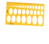 Parliky Righello Professionale Trasparente per Disegno Tecnico con Template Plastica Rigida Arancione Flessibile e Resistente per Architettura Design d Interni e Geometria