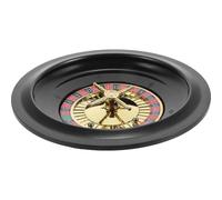 Parliky Ruota Roulette Russa da Gioco 10 Pollici in Plastico Nero, Design Unico e Stabile, Riutilizzabile per Feste e Party Adulti