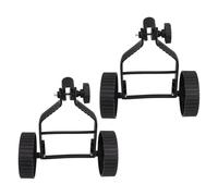 Parliky Ruote Ausiliarie per Decespugliatore 2 Pezzi in Plastica Nera 27X245X125 CM Supporto Antivibrazione Accessorio di Ricambio per Tosaerba da Giardino Installazione Rapida Senza