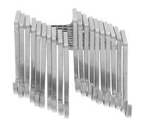 Parliky Set 10 Ganci in Acciaio Inossidabile Doppio Gancio a S per Porta Comodino Appendino per Utensili da Cucina Portasciugamani per Armadietti Ganci per Bagno e Borse Salvaspazio