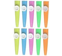 Parliky Set 10 Kazoo in Plastica Colorati, Strumento Musicale Leggero e Portatile per Principianti, Gioco Musicale Creativo per Feste e Attività di Gruppo Colore Casuale Colore Casuale