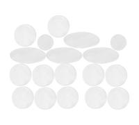 Parliky Set 18 Bottoni Intarsi per Tasti Sassofono Contralto Tenore Soprano in Conchiglia Lucida Accessori di Ricambio per Strumenti Musicali Compatibili per Riparazioni Professionali