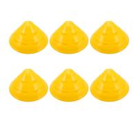 Parliky Set 6 Coni Sportivi per Agilità Calcio e Basket, Marcatori da Allenamento Gialli Base Stabile, Attrezzatura per Esercizi di Agilità e Segnalazione Campi Sportivi