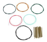 Parliky Set Corde per Chitarra Classica 6 Pezzi Corde in Ottone 2,2 Mm Resistenti per Sostituzione Fai da Te Accessori Musicali per Chitarra e Ukulele da Concerto Adatti a Musicisti