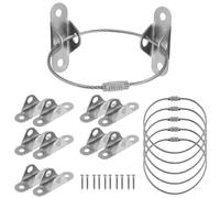 Parliky Set da 6 Ancoraggi Antiribaltamento per Mobili a Parete senza Forare, Cinghie Antisismiche per Librerie e Armadi, Protezione Sicurezza e Fissaggio Stabile per Casa e Zona Sismica