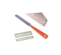 Parliky Set di Strumenti per Lima Corona e Levigatura Tasti Chitarra, Basso e Ukulele con Righello Triangolare, Cuscinetti di Protezione e Lima Manuale Ergonomica per Manutenzione Strumenti Musicali