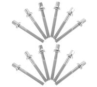 Parliky Set di Viti di Serraggio M5X45Mm per Batteria 18 Pezzi Aste di Tensione e Hardware di Ricambio per Strumenti a Percussione Componenti Resistenti per Riparazione e Manutenzione