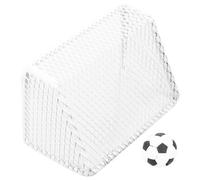 Parliky Set Mini Calcio per Casa delle Bambole Porta da Calcetto e Mini Pallone Decorativo Nero e Bianco, Accessori Sportivi in Miniatura per Giochi e Decorazioni, Regalo Creativo