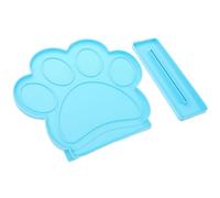 Parliky Set Stampi in Silicone Flessibile a Forma di Zampa di Cane per Cornici Foto Fai da Te Base Riutilizzabile e Lavabile per Decorazioni Creative e Resinatura Epossidica