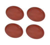 Parliky Sottovaso per Vasi di Piante in Plastica Rosso 160mm, Set 10 Pezzi per Balcone e Giardino, Vassoio Antigoccia Resistente al Calore, Protezione Superfici per Piccoli Vasi di Fiori