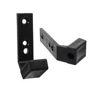 Parliky Supporto per Bilanciere da Parete 2 Pezzi Supporto per Manubri in Pa/PP 40X55X100 CM Staffa per Palestra e Sala Fitness Organizzatore per Aste Bilanciere e Manubri