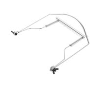 Parliky Supporto per in Acciaio Inossidabile Regolabile per Collo Accessorio Antiscivolo e Robusto per Arpa Bocca Compatibile con Diverse Marche