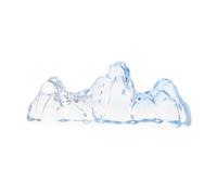 Parliky Supporto per Penne in Vetro Cristallo Forma di Montagna Blu Fermacarte per Calligrafia e Pittura Porta Pennelli per Artisti e Artigiani Accessorio Versatile per Scrittura e