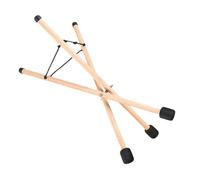 Parliky Supporto per Tongue Drum in Legno Struttura Stabile e Antiscivolo - Treppiede Regolabile per Handpan, Display e Pratica di Meditazione Yoga