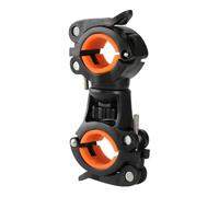 Parliky Supporto Torcia per Bicicletta Arancione, Porta Lampada Antiscivolo Universale per Flashlight da Ciclismo, Fissaggio Stabile e Facile da Installare per Mountain Bike e Bici da Strada