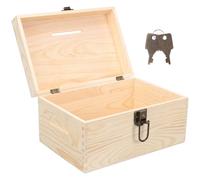 Parliky Urna Elettorale in Legno con Scatola per e Cassetta dei Suggerimenti Contenitore Portatile 29X205X16 CM per Riunioni e Ufficio