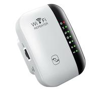 Parliky WiFi Signal Range Extender Wireless 300Mbps, Bianco, Plastico, 802.11 b/g/n, per Uffici e Ristoranti