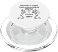 Parlo con Dio solo quando ho bisogno di un favore, di Yoraytees PopSockets PopGrip per MagSafe