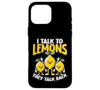 Parlo con i limoni che parlano indietro Citrus Pun Custodia per iPhone 16 Pro Max