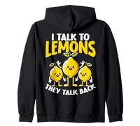 Parlo con i Limoni Che parlano Indietro Citrus Pun Felpa con Cappuccio