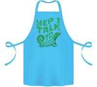 Parlo Con I Lucertole Camaleonti Draghi Barbati Grembiule 100% Biologico