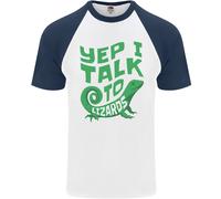 Parlo Con I Lucertole Camaleonti Draghi Barbati T-Shirt S/S