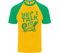 Parlo Con I Lucertole Camaleonti Draghi Barbati T-Shirt S/S