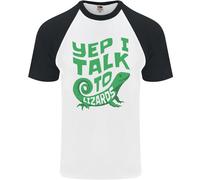 Parlo Con I Lucertole Camaleonti Draghi Barbati T-Shirt S/S