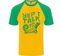 Parlo Con I Lucertole Camaleonti Draghi Barbati T-Shirt S/S