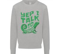 Parlo Con I Lucertole Camaleonti Draghi Barbati Uomo Felpa Maglione