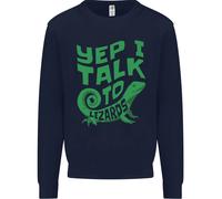 Parlo Con I Lucertole Camaleonti Draghi Barbati Uomo Felpa Maglione