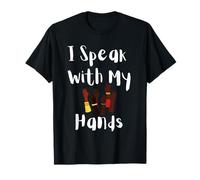 Parlo con Le Mie Mani ASL Deaf Pride Inclusive Design Maglietta