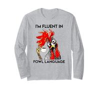 Parlo correntemente Il Pollo linguaggio pollame Maglia a Manica