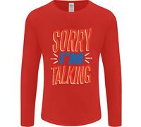 Parlo Divertente Sarcasmo Slogan Uomo Manica Lunga T-Shirt