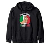 Parlo fluente italiano Felpa con Cappuccio