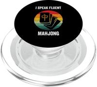 Parlo Fluente Mahjong | Gioco Mah Jong Cinese Vintage PopSockets PopGrip per MagSafe